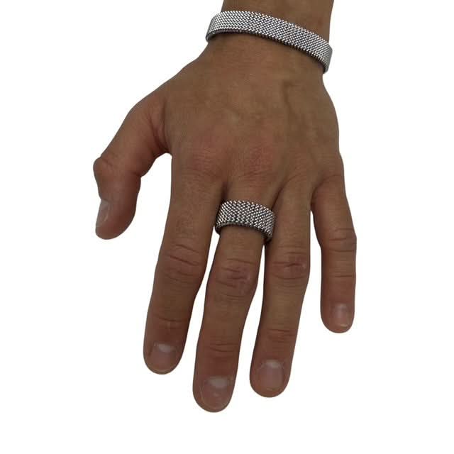 StimMesh Set - Unisex Ring + Bracelet - Low Profile Gentle ‘Ouch’ Supports