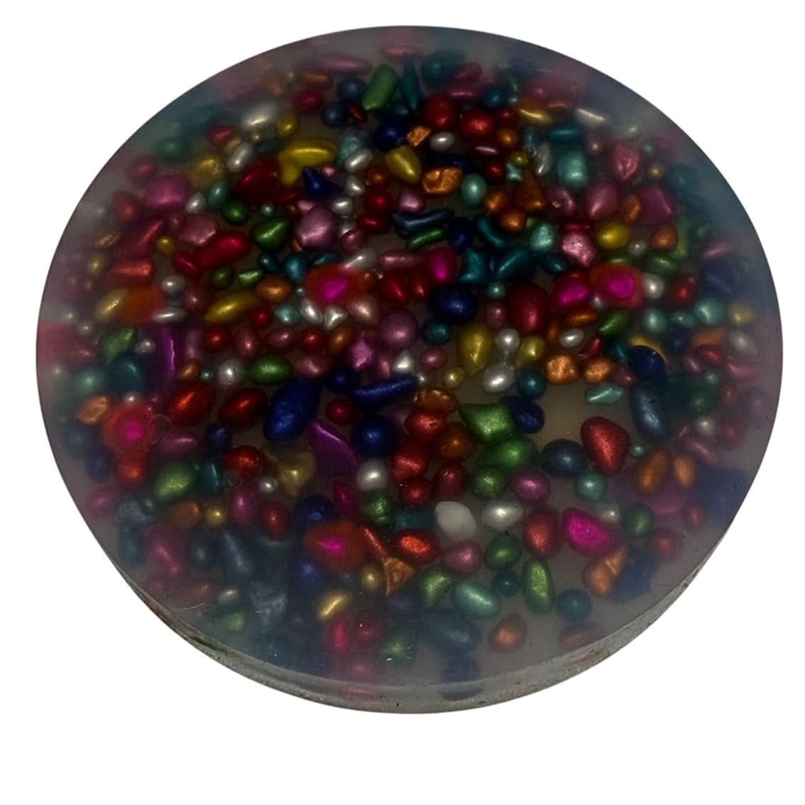 Pebble Pick ‘Em Stack - pack of 3 natural painted stone discs - Picking & Popping Support