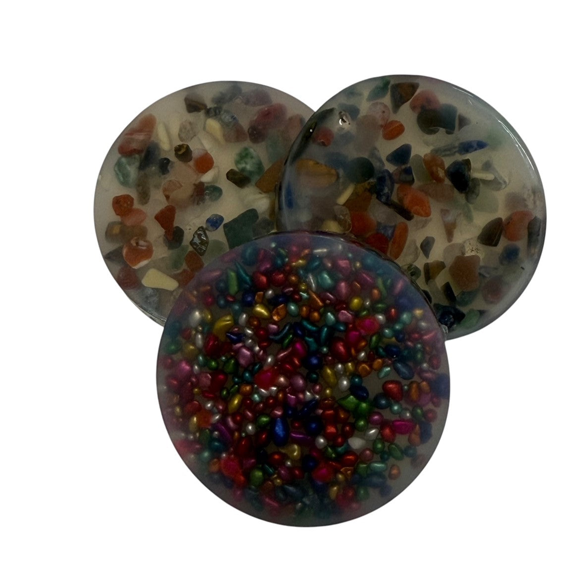 Stone Pick ‘Em Stack - pack of 3 natural stone discs - Kaiko Picking & Popping Support