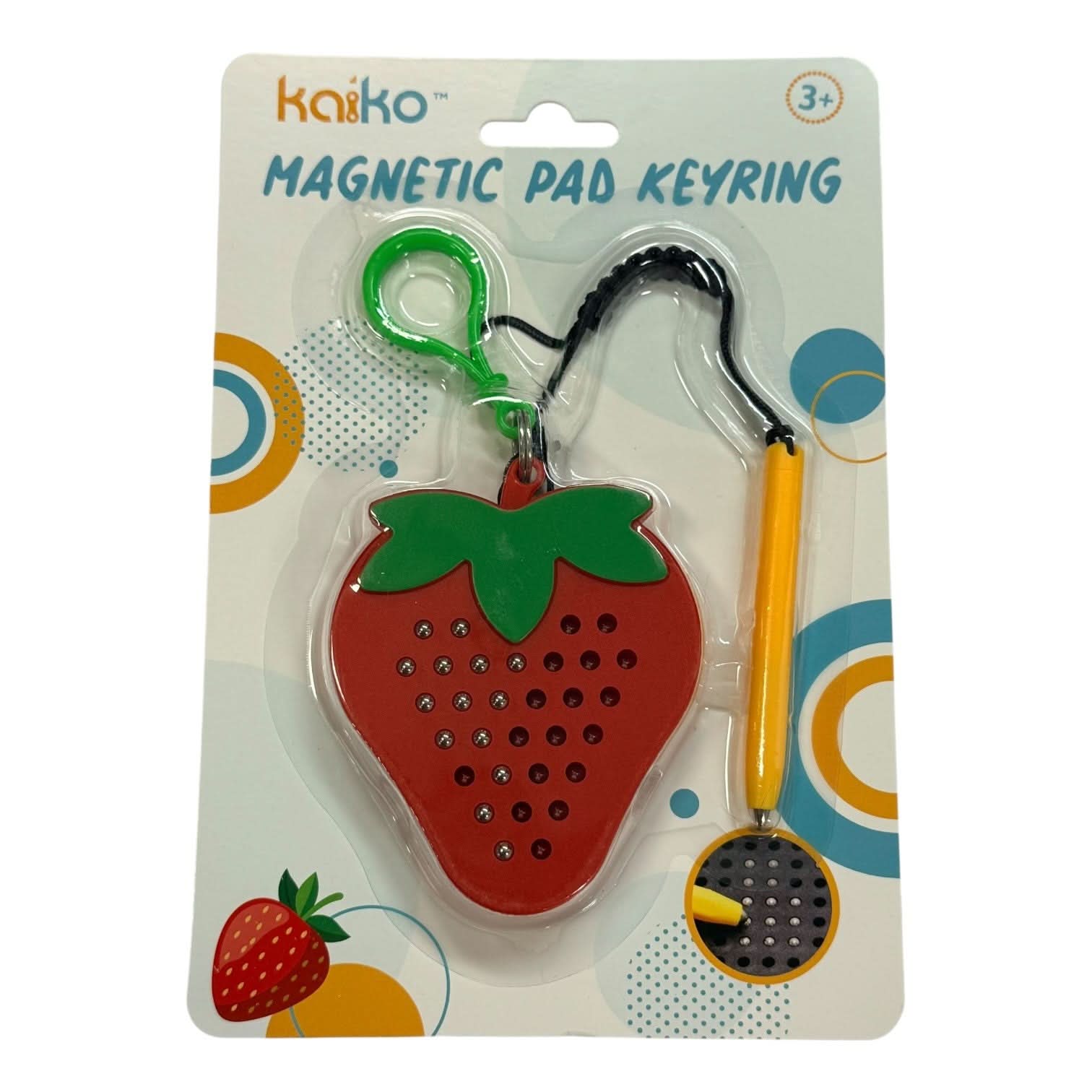 Strawberry Magnetic Pad Keyring