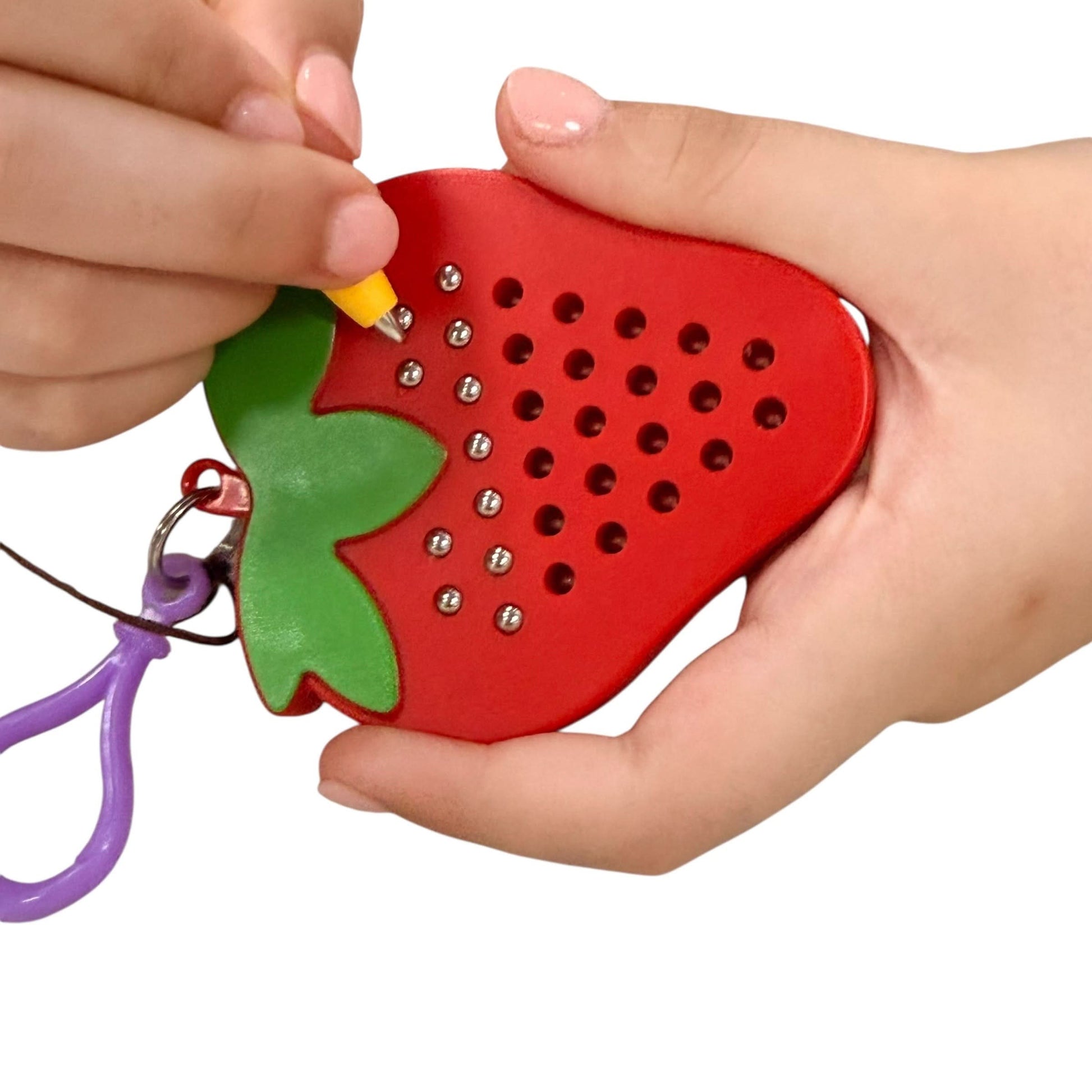 Strawberry Magnetic Pad Keyring