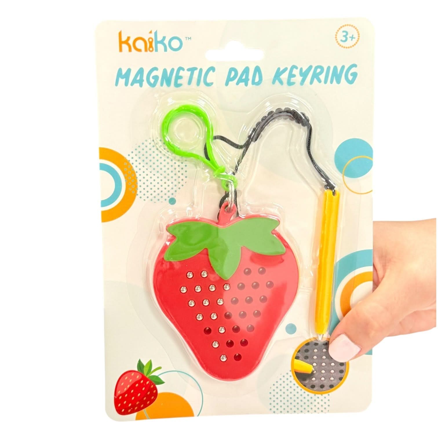 Strawberry Magnetic Pad Keyring