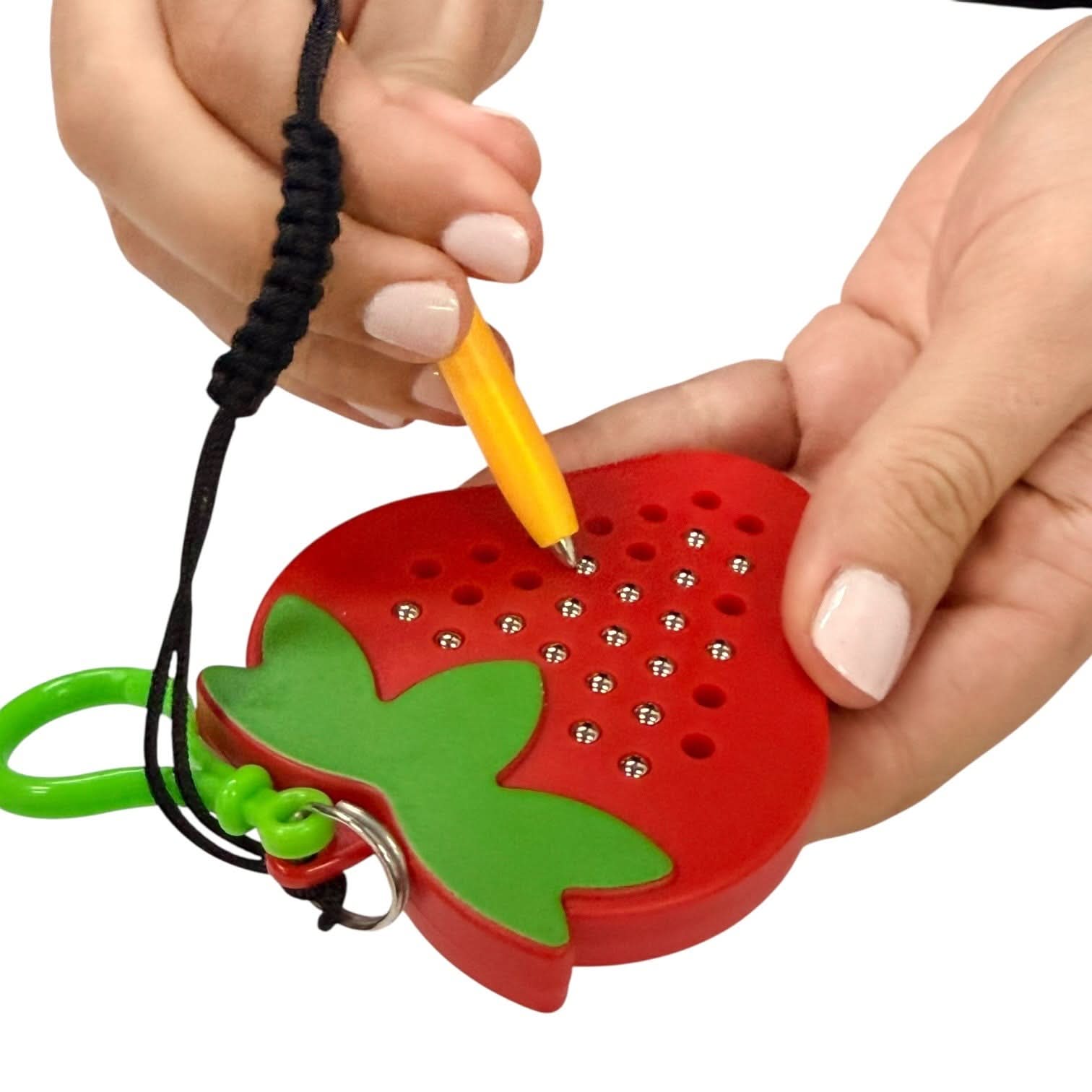 Strawberry Magnetic Pad Keyring