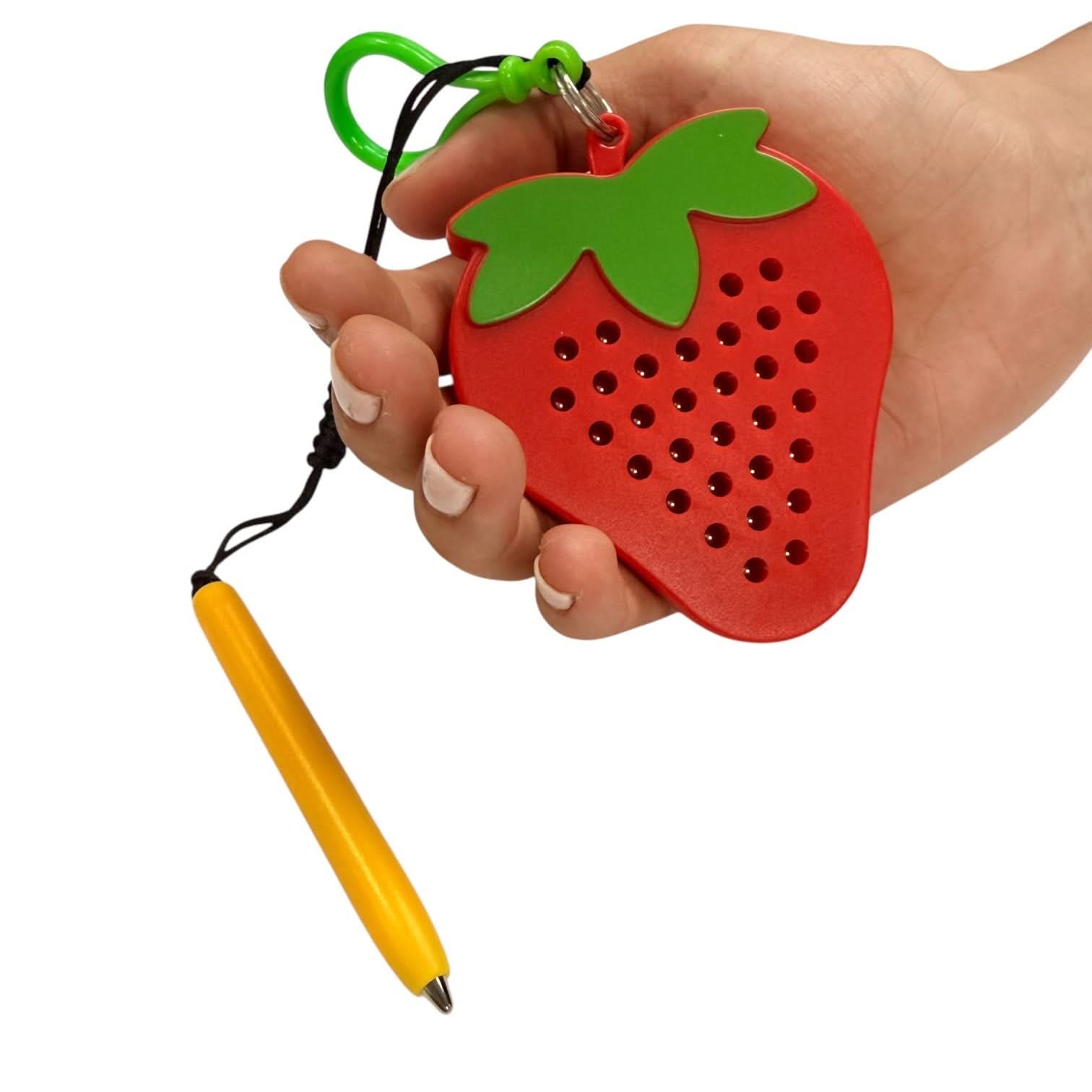 Strawberry Magnetic Pad Keyring