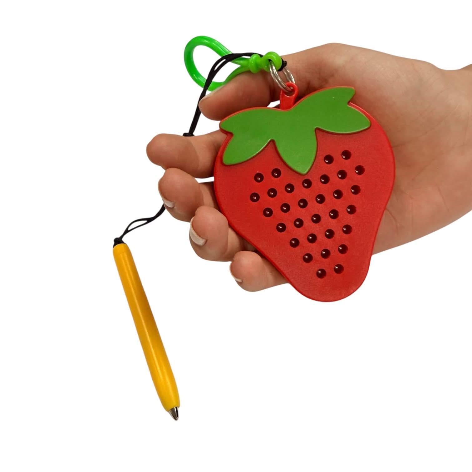 Strawberry Magnetic Pad Keyring