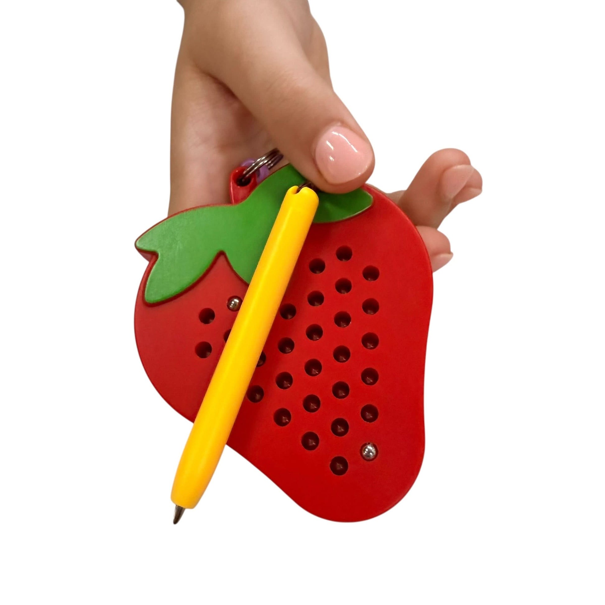 Strawberry Magnetic Pad Keyring