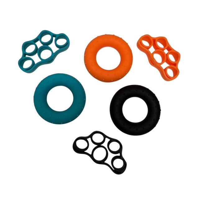 Stretch Bands & Stress Rings - Boxed Set of 6