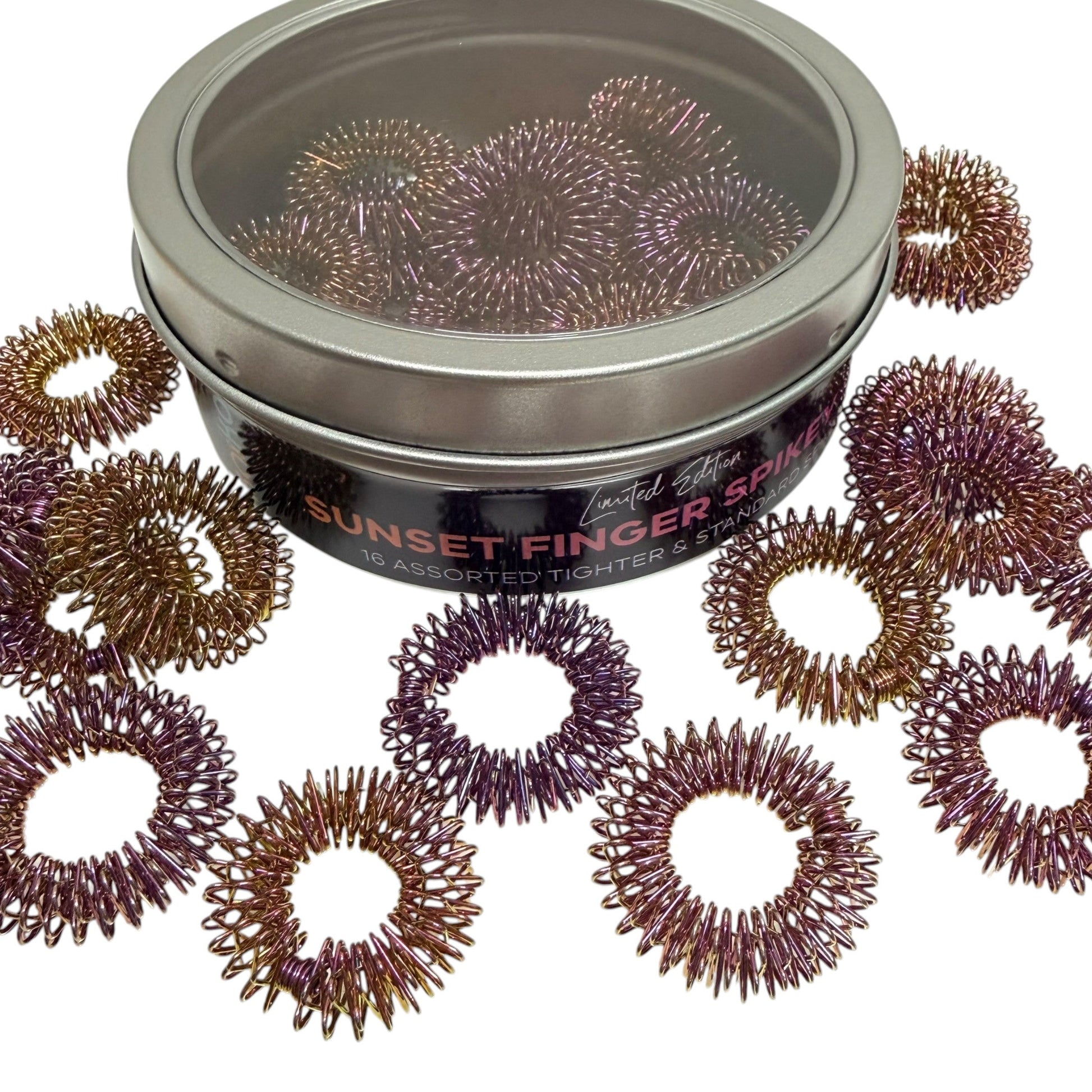 Sunset Set of 16 Finger Spikeys