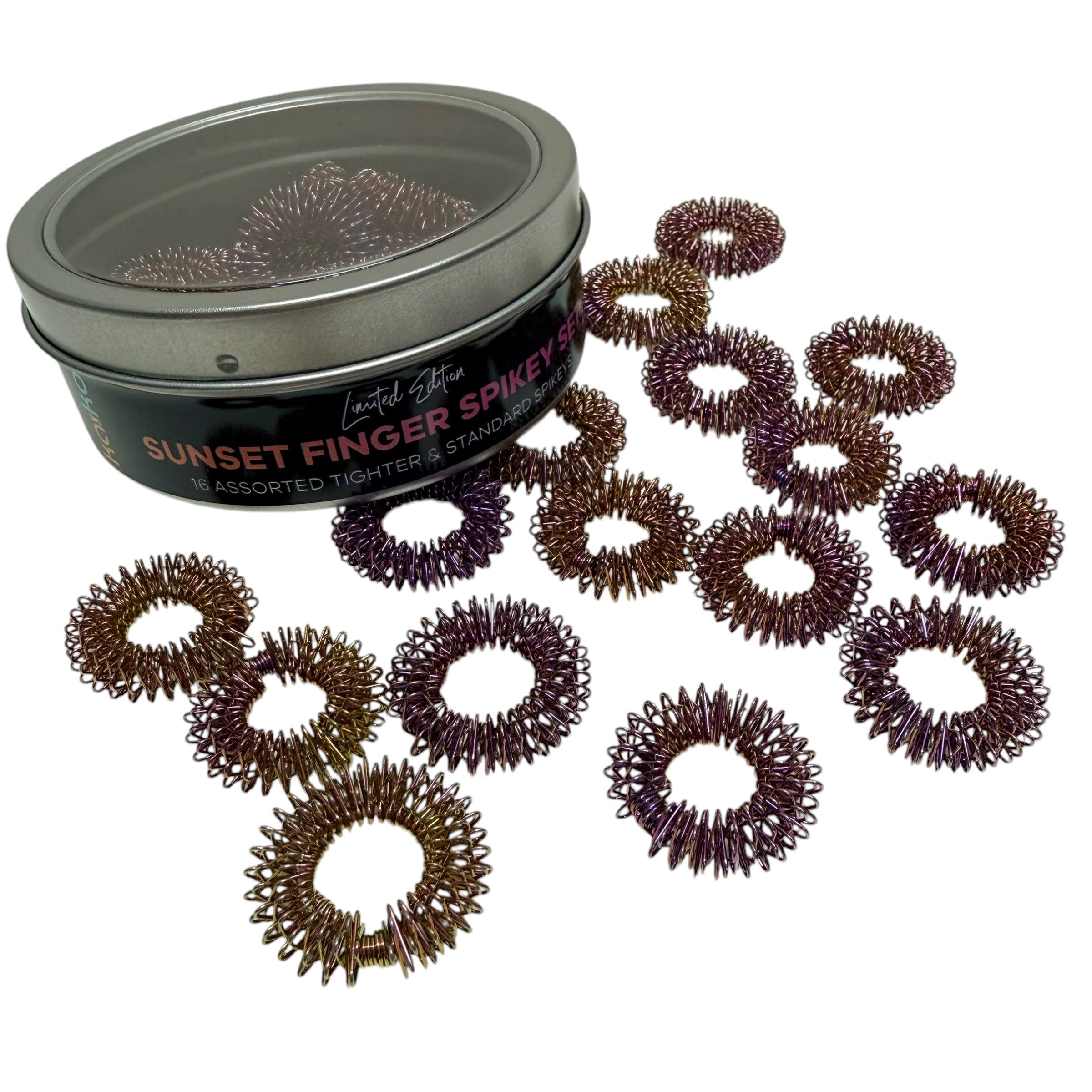 Sunset Set of 16 Finger Spikeys