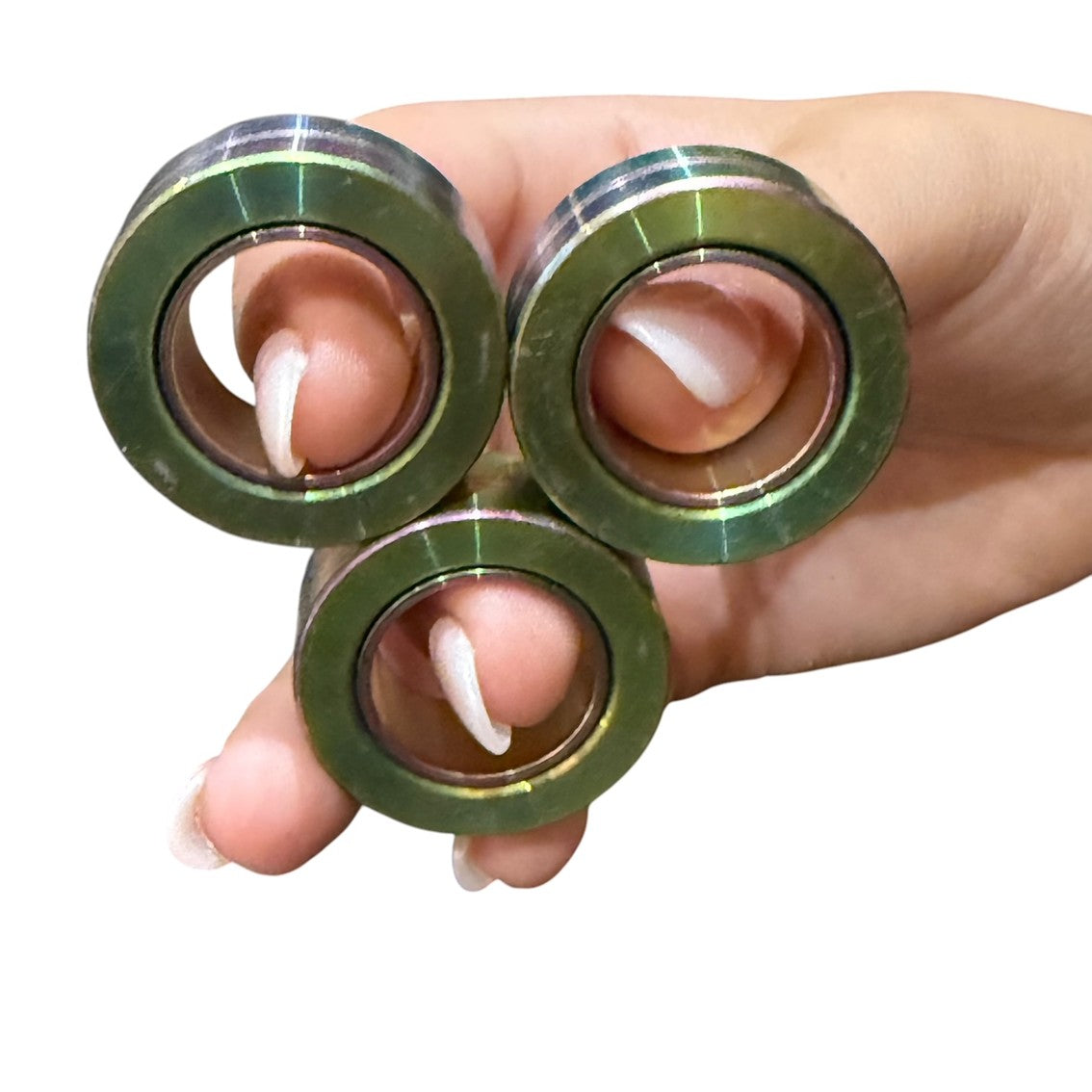 TRI Magnetic Rings : Metal Fidgets by Kaiko