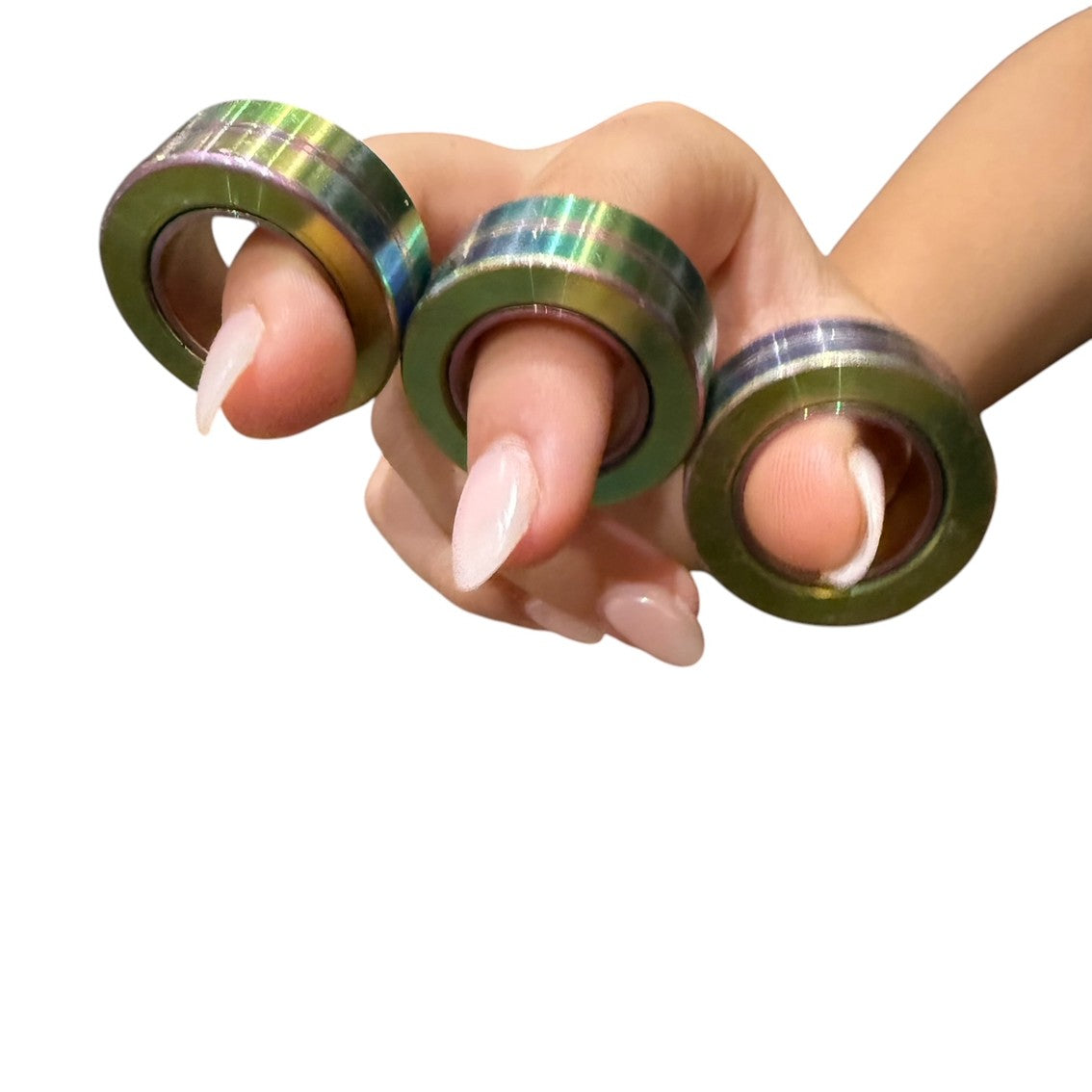 TRI Magnetic Rings : Metal Fidgets by Kaiko