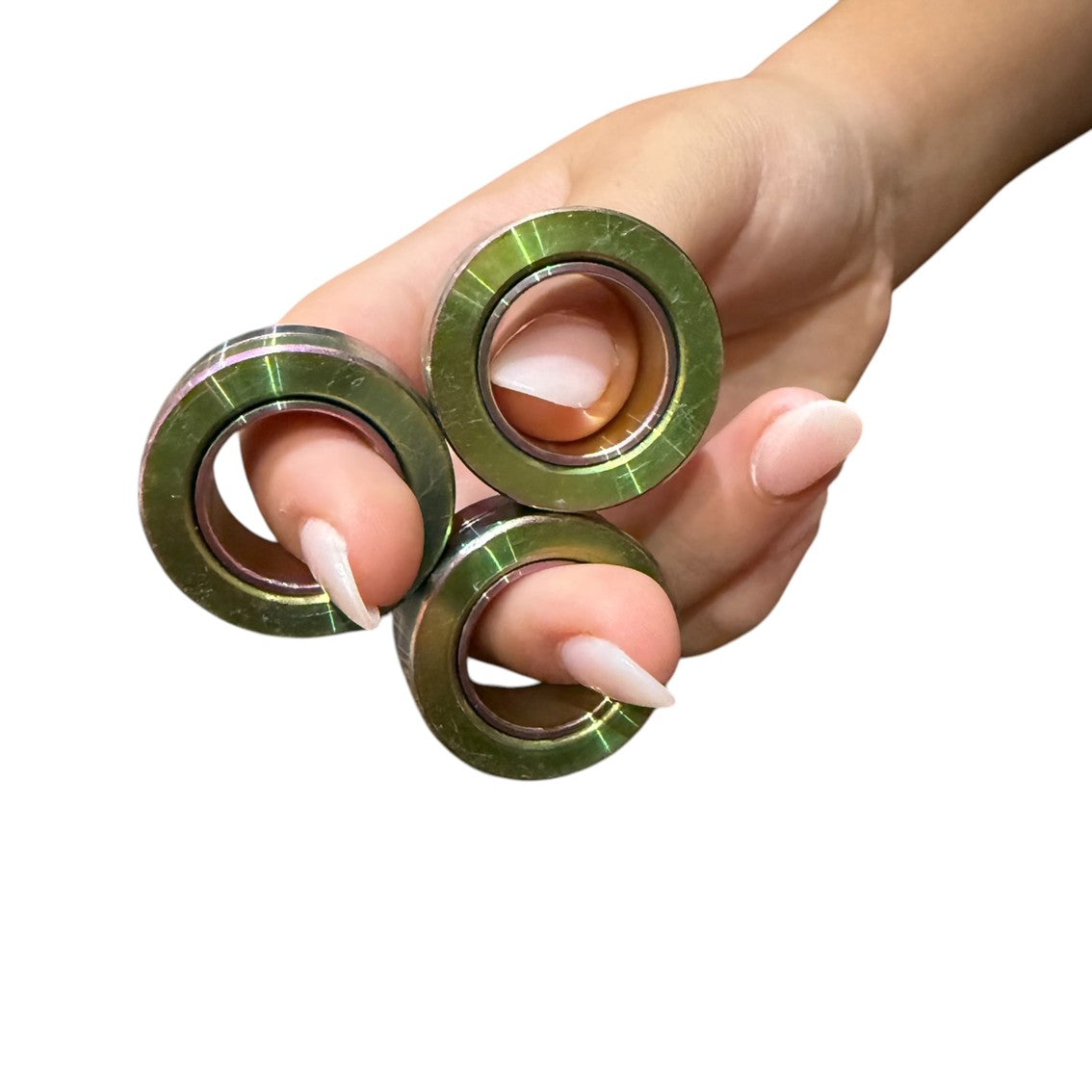 TRI Magnetic Rings : Metal Fidgets by Kaiko