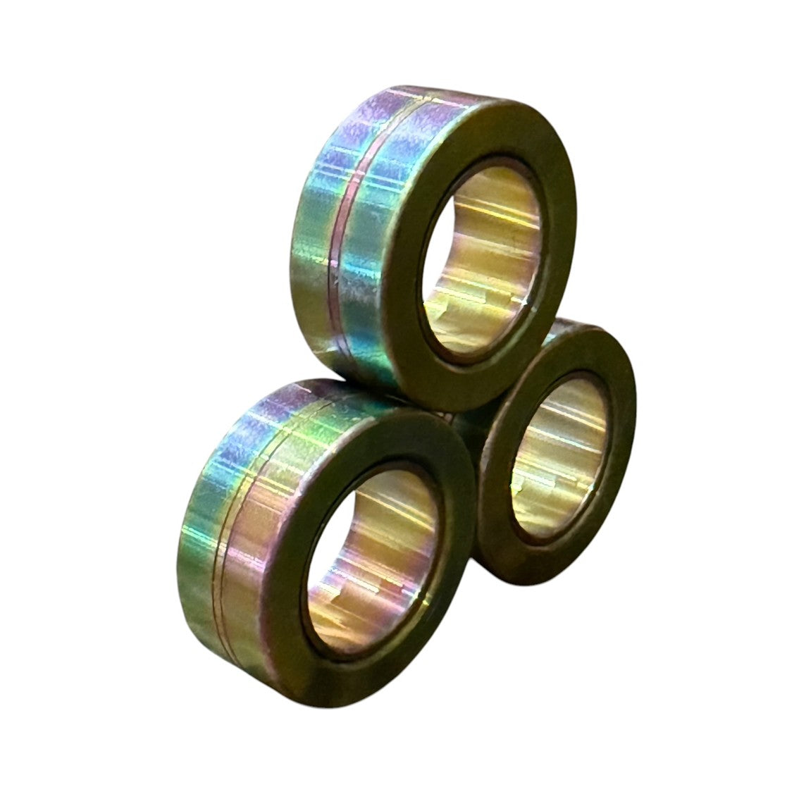 TRI Magnetic Rings : Metal Fidgets by Kaiko