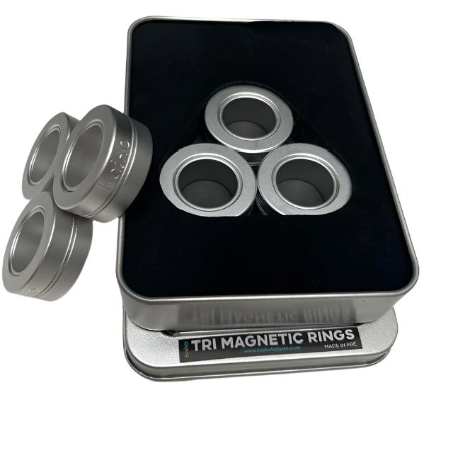 TRI Magnetic Rings : Metal Fidgets by Kaiko