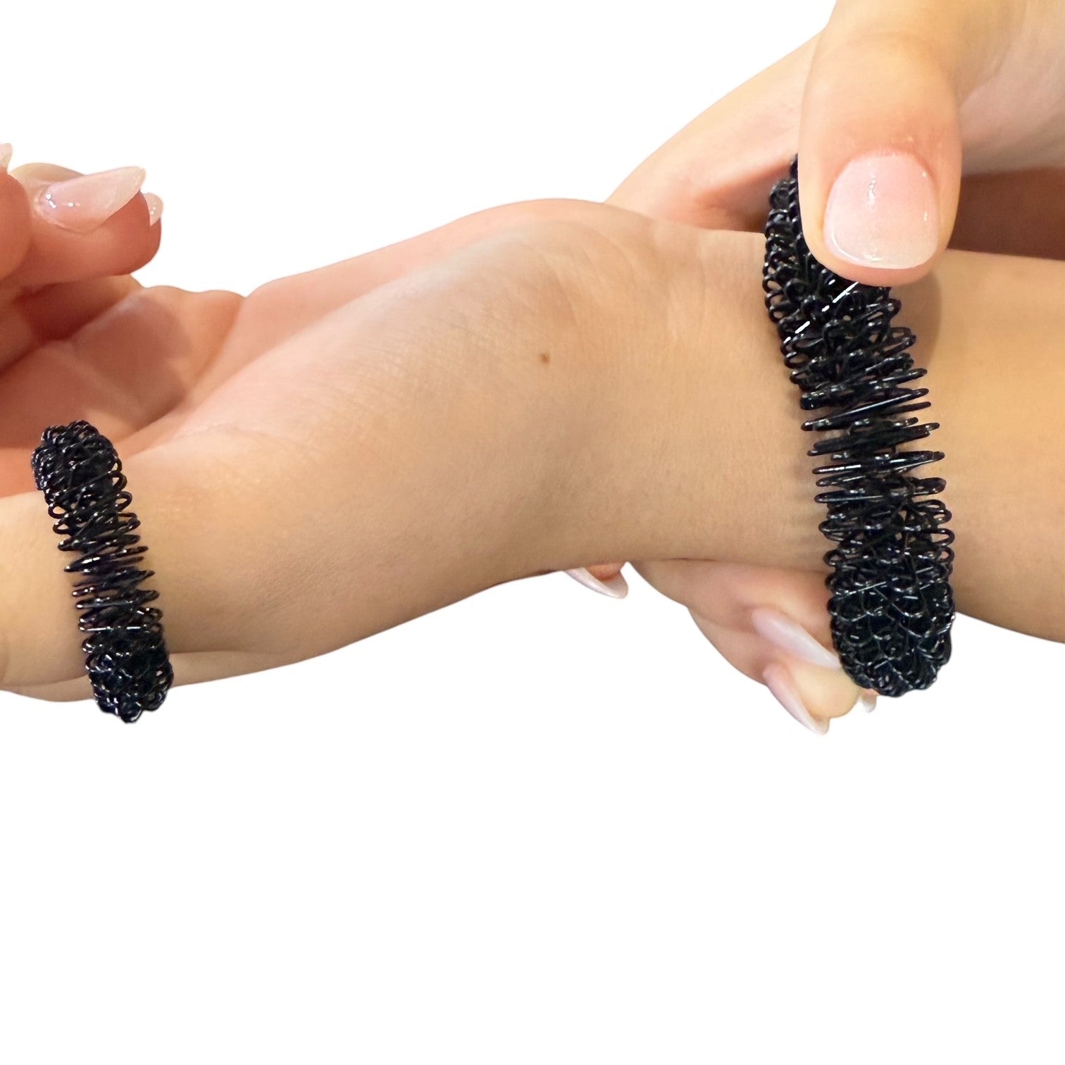 Black Wrist & Finger Spikey SET