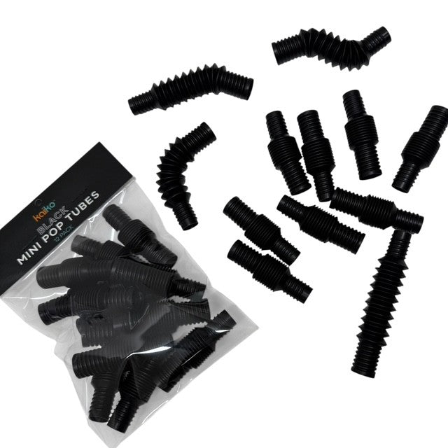 Pack of 12 Mini Pop Tubes - Imaginative Play and Pocket Size Sensory Supports