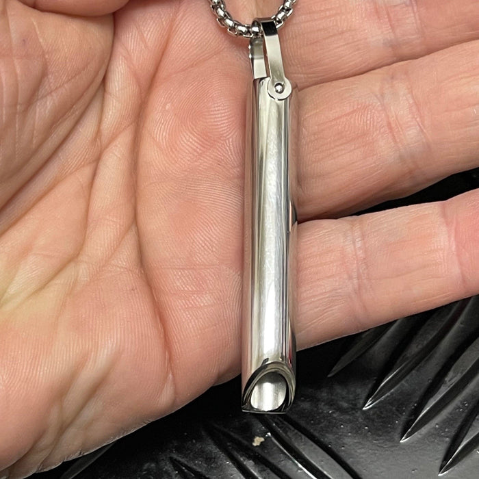 Breath Tool 304 grade Stainless Steel  - Mindful Breathing Unisex Necklace