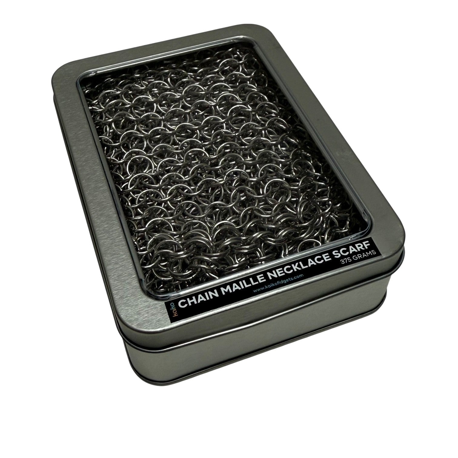 Chain Maille Necklace Scarf - Hand Crafted Wearable Sensory Support by Kaiko Fidgets