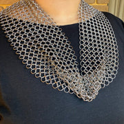 Chain Maille Necklace Scarf - Hand Crafted Wearable Sensory Support by Kaiko Fidgets