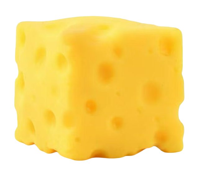 Yellow cheese-shaped Epic Squish Cheezie