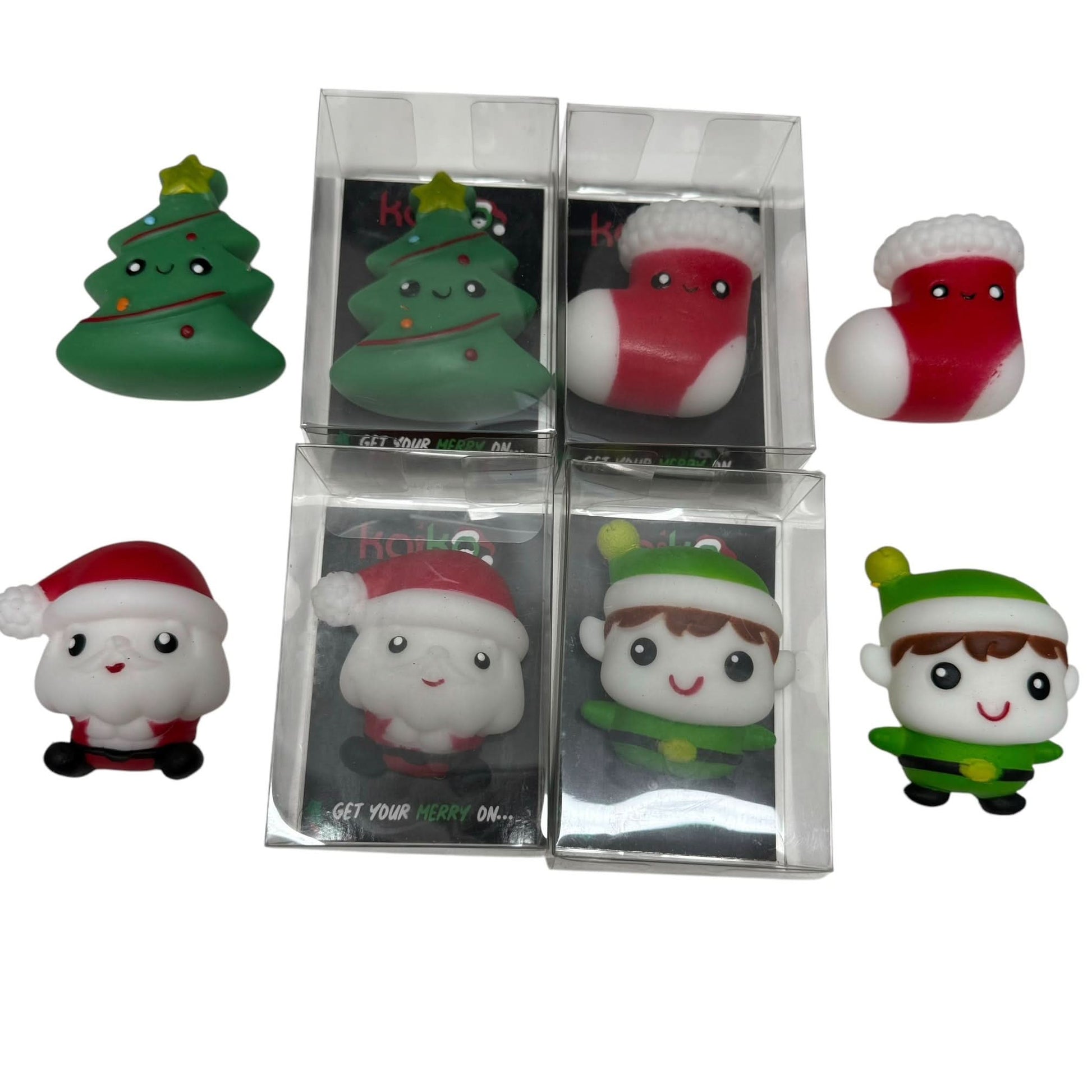 Christmas Jelly Mochi Squishies - Set of ALL 4