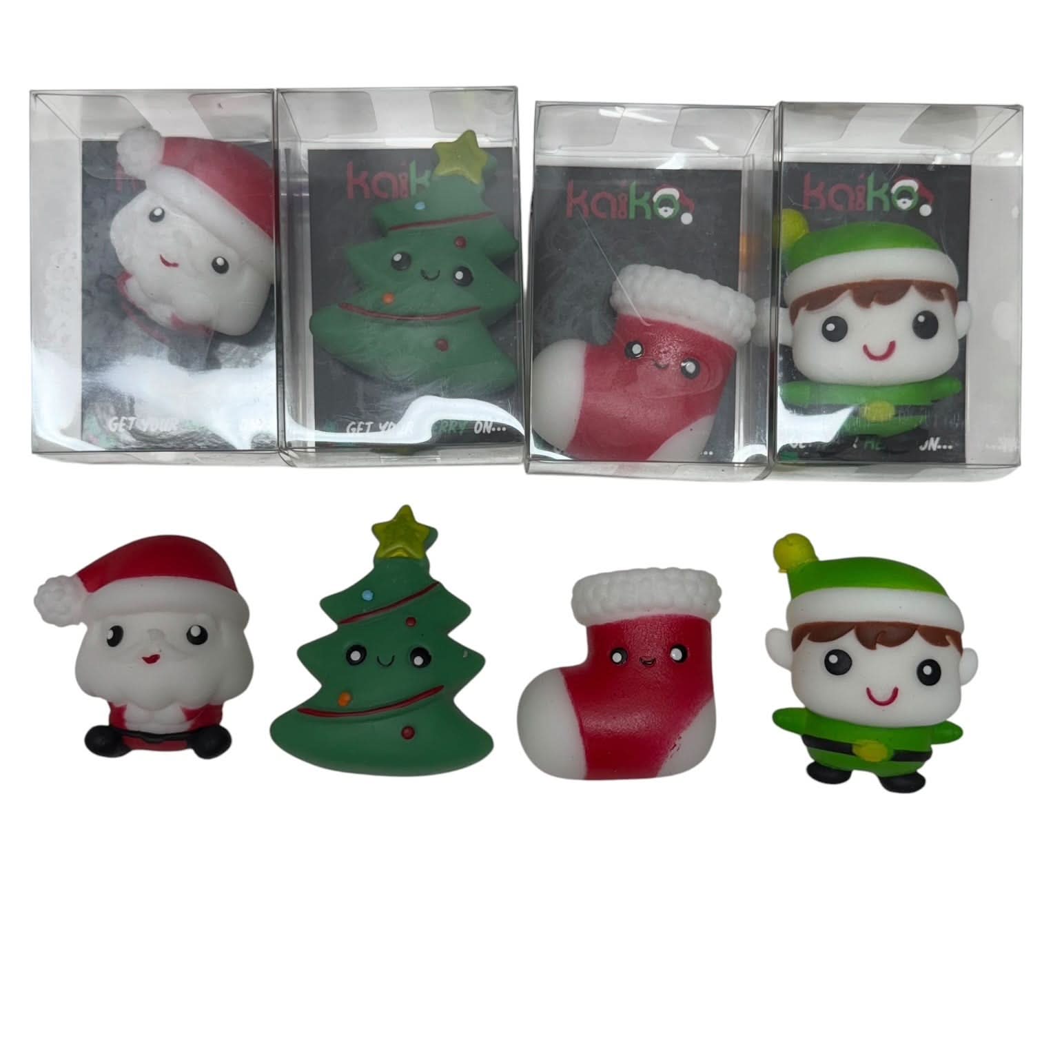 Christmas Jelly Mochi Squishies - Set of ALL 4