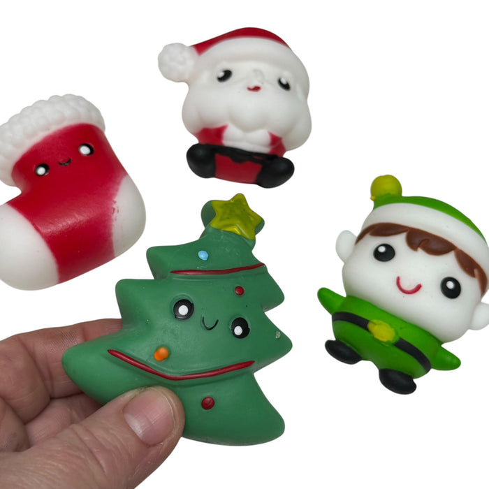 Christmas Jelly Mochi Squishies  - Set of ALL 4