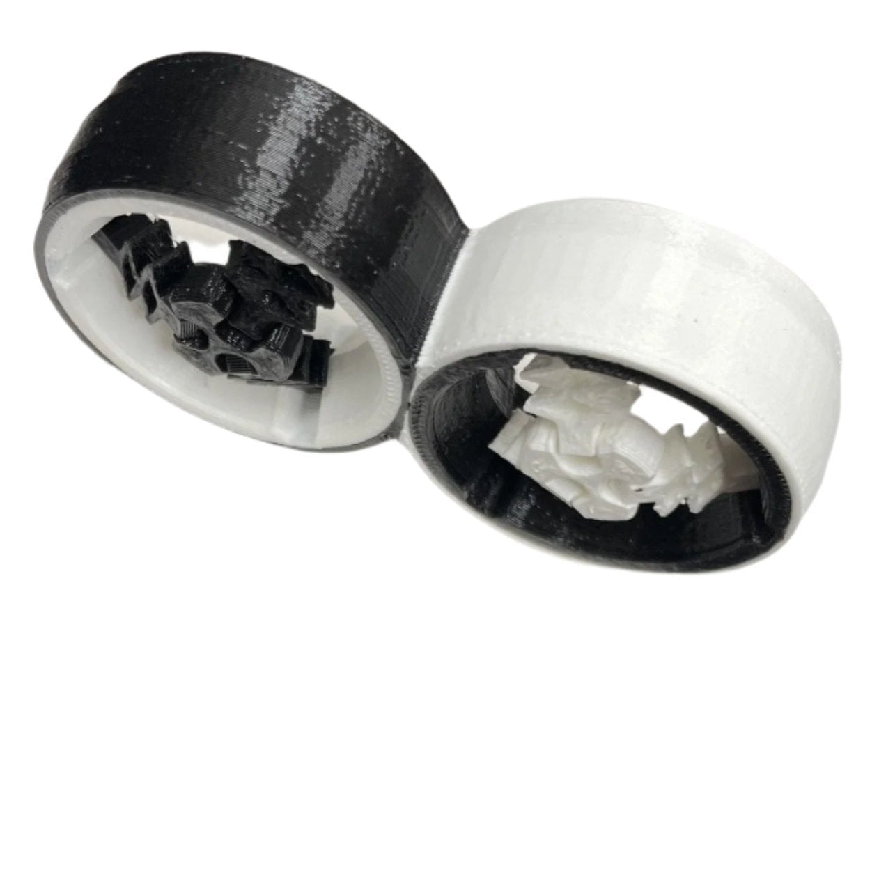 Click It Duo - Black and White Click ASMR Fidget