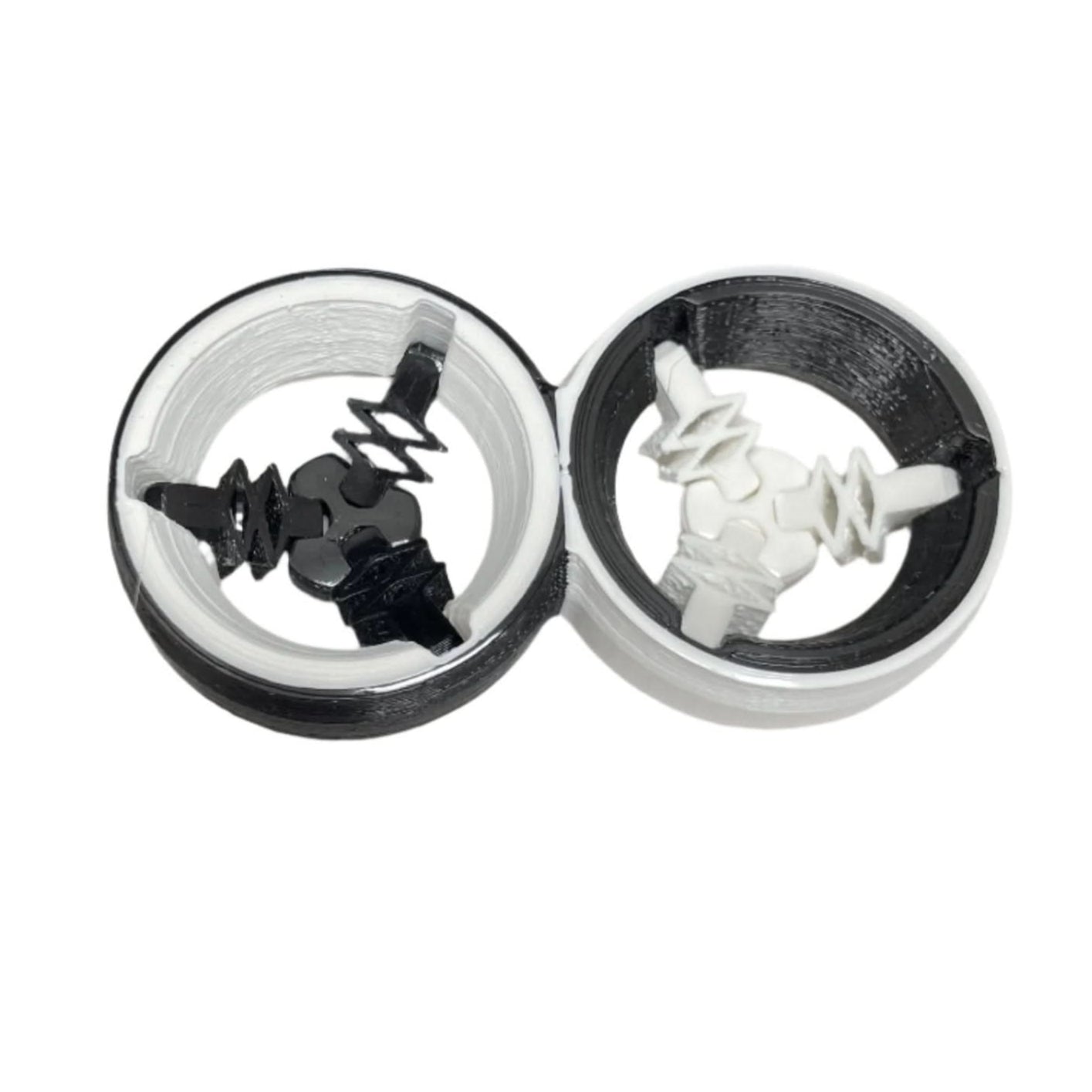 Click It Duo - Black and White Click ASMR Fidget