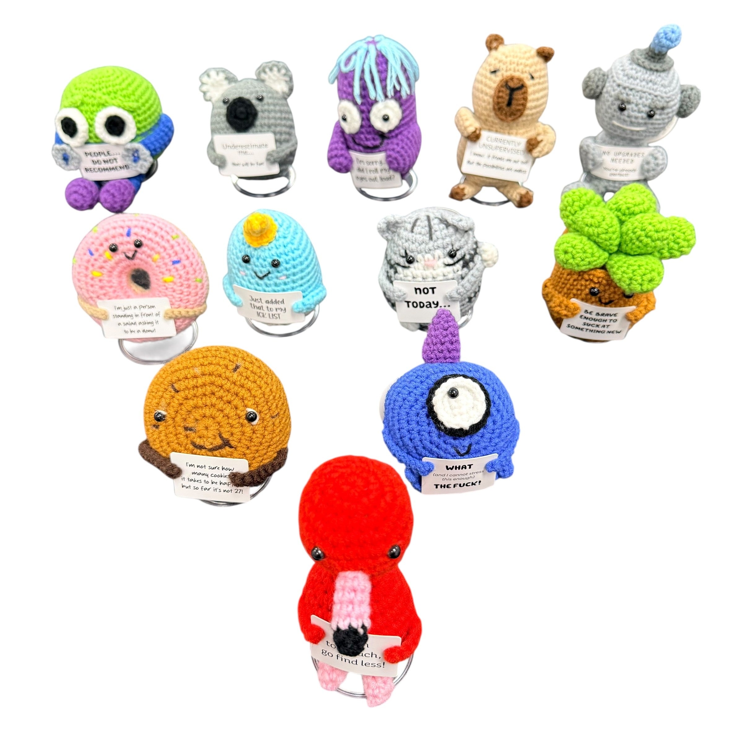 I'm not sure how many cookies it takes to be happy... Cookie Mini Hand Crochet Plush Support