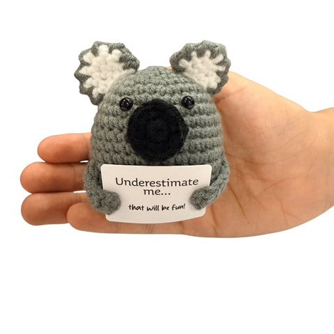 Underestimate me... that will be fun! Koala Mini Hand Crochet Plush Support