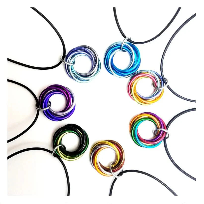 Mobii Ring Fidget Necklace - Hand Crafted Wearable Sensory Supports