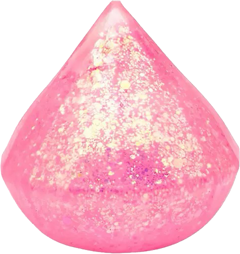 Pink glitter Epic Squish Dazzles teardrop