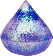 Purple glitter Epic Squish Dazzles teardrop