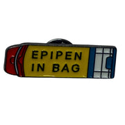 Epipen in Bag - Metal Pin Badge