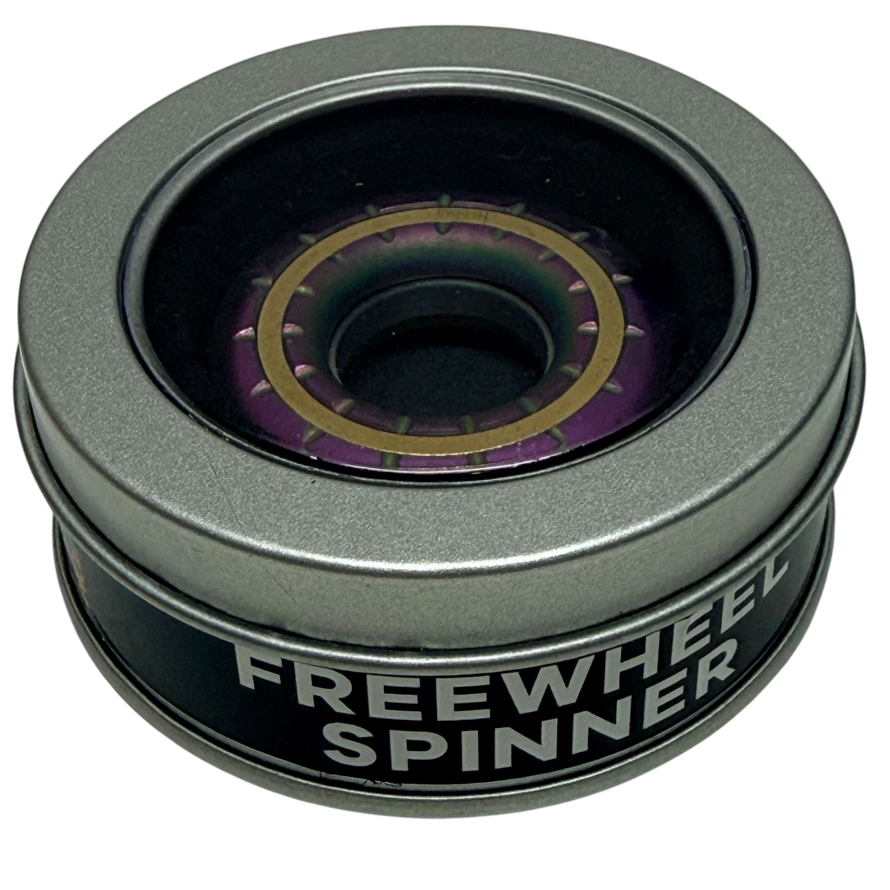 Freewheel Spinner presented in its window tin