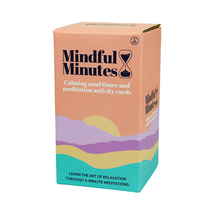 Mindful Minutes Calming MEDITATION CARDS with SAND TIMER