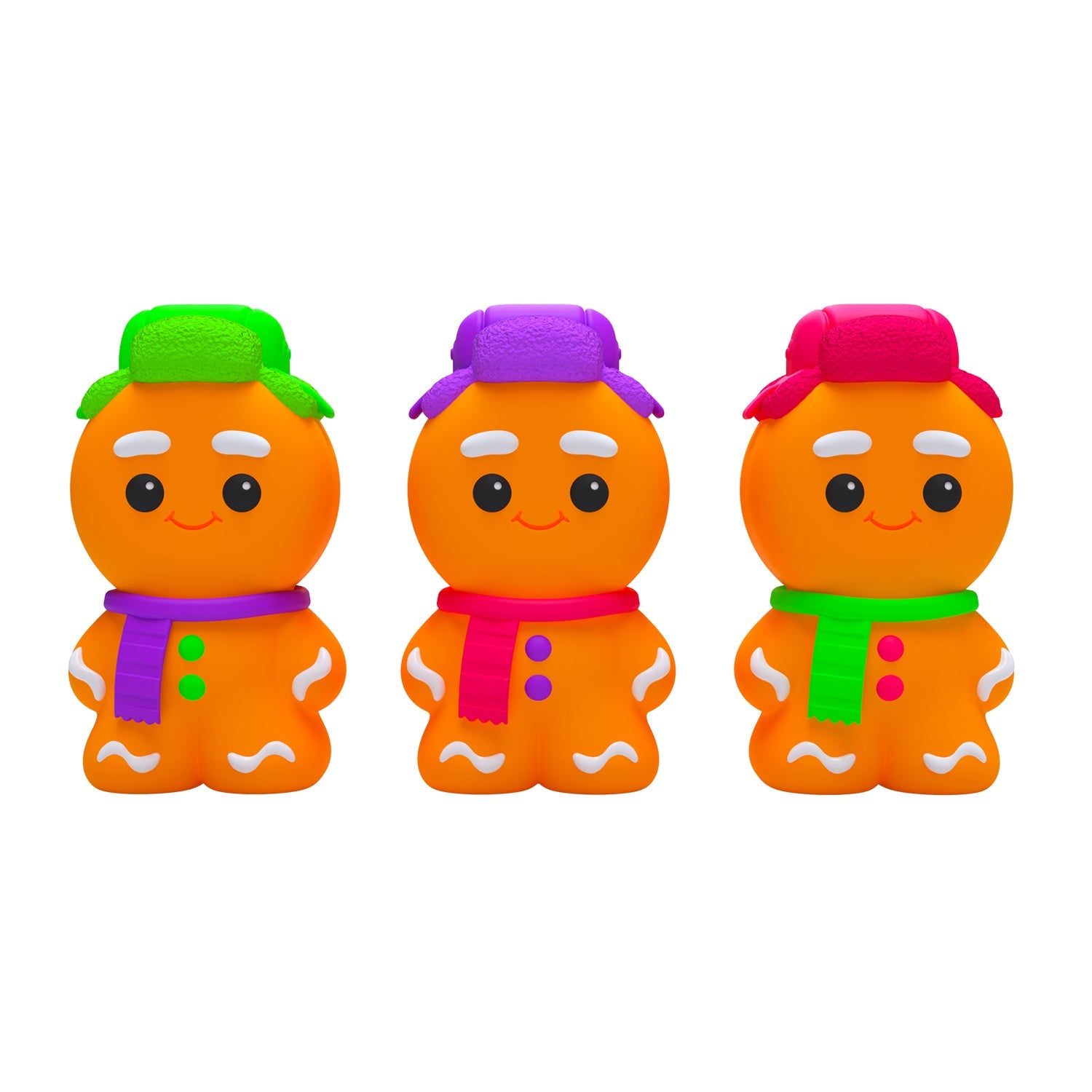 Gingerbread Christmas Crunchy Glowman by Nee Doh - Glow in Dark