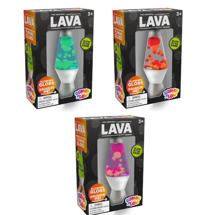 Lava Squish N Flow - Glow in the Dark Mini Lava Lamp Squishy