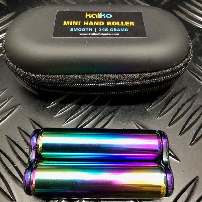 145 gram Mini Hand Roller in black carry case -  textured & smooth options