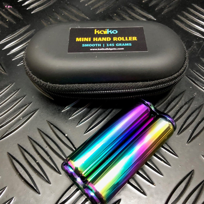145 gram Mini Hand Roller in black carry case -  textured & smooth options