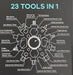 Multi Tool Spinner - 23 tools in 1 - Kaiko Fidgets Australia Pty Ltd