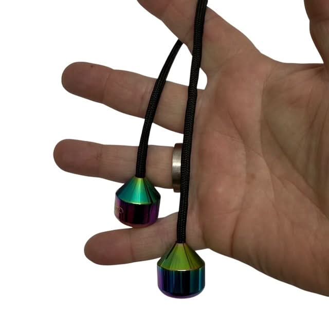 Skill Trick Set - Metal Oil Slick Begleri & Luxe Loop Fidget Set