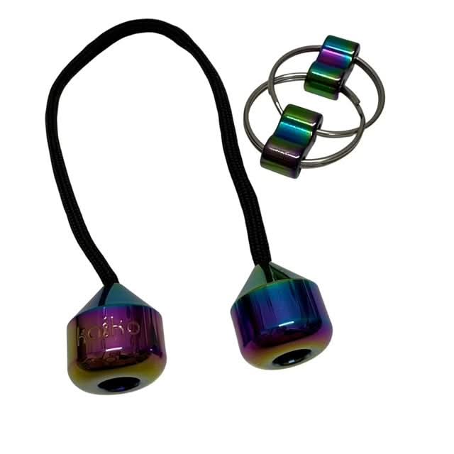Skill Trick Set - Metal Oil Slick Begleri & Luxe Loop Fidget Set