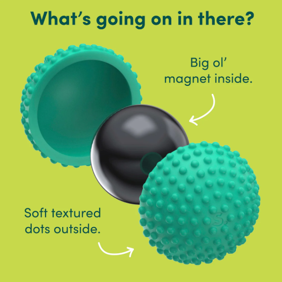 Green Dots Speks Odds Silicone Magnets