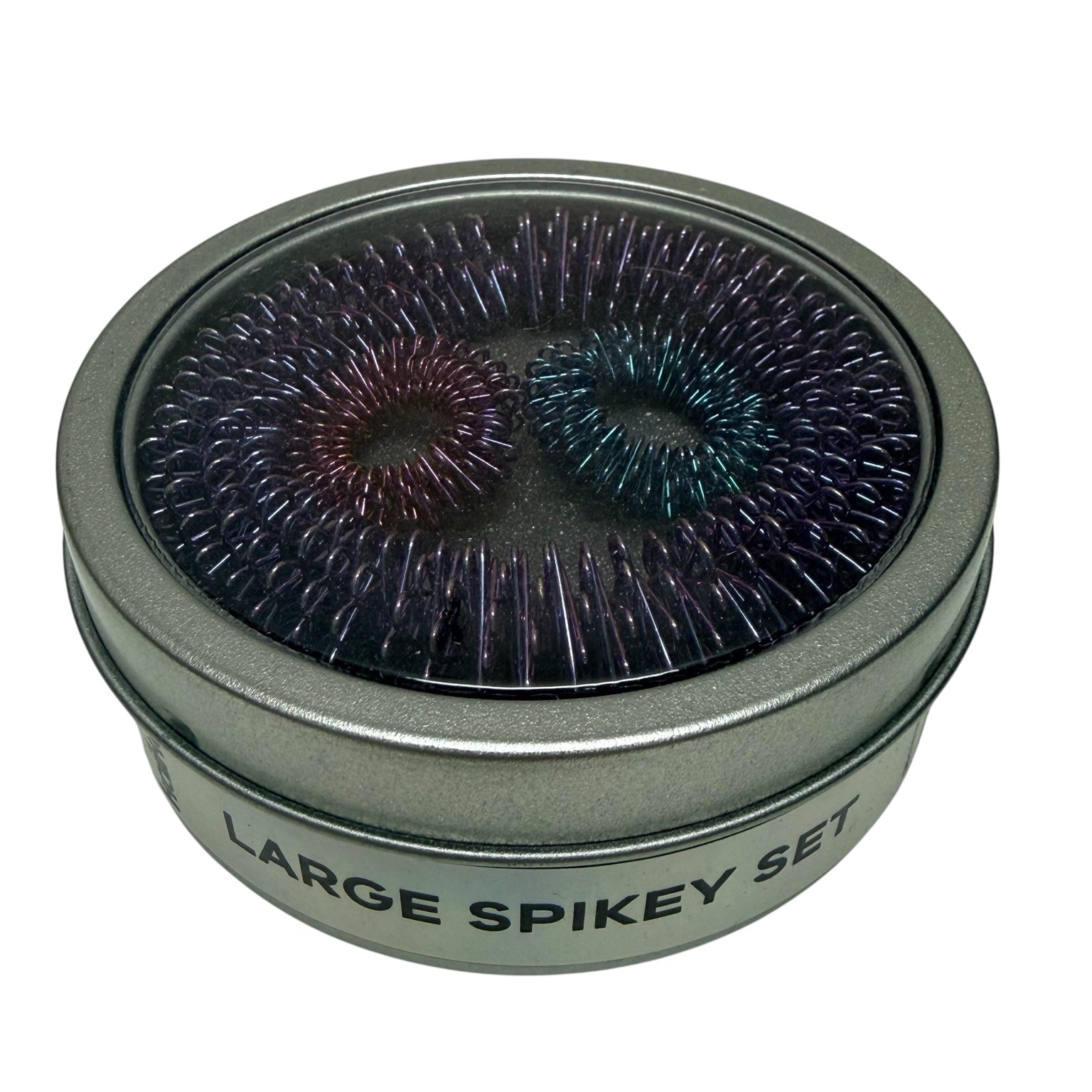 Oil Slick Wrist and Finger Spikey Set - Large set in round tin