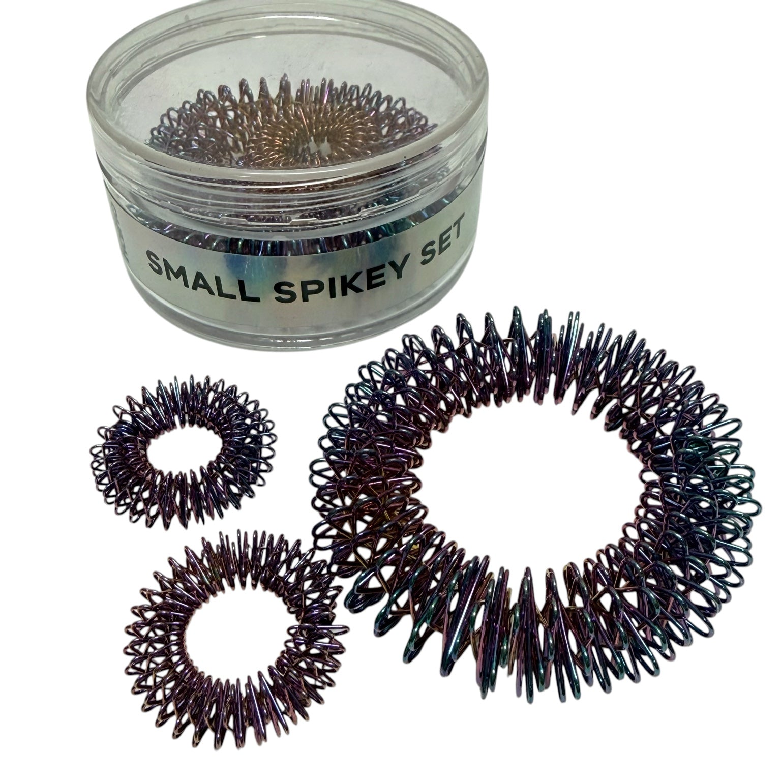 Oil Slick Wrist and Finger Spikey Set - Small set with wrist and finger Spikeys