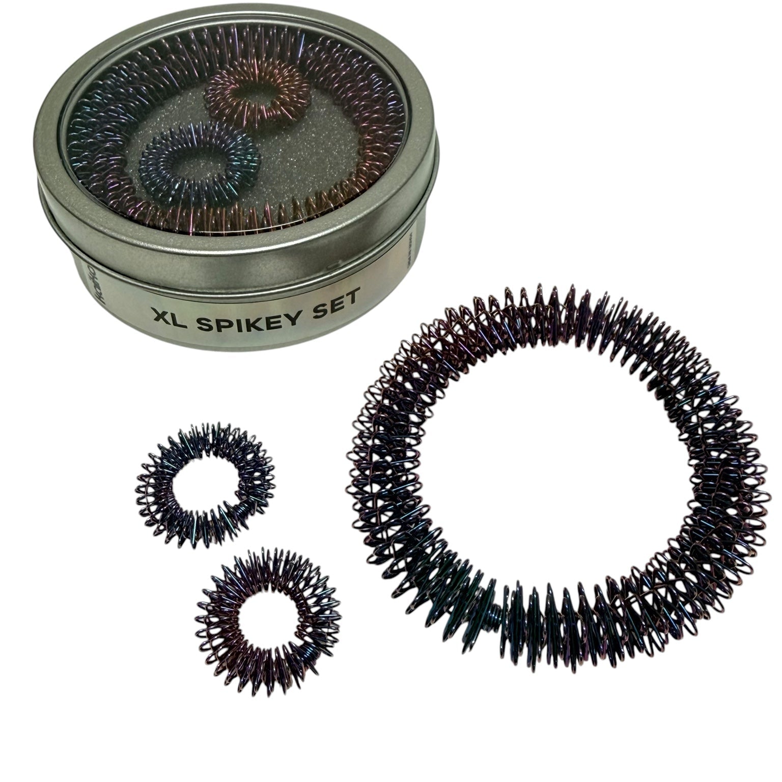 Oil Slick Wrist and Finger Spikey Set - XL set with wrist and finger Spikeys