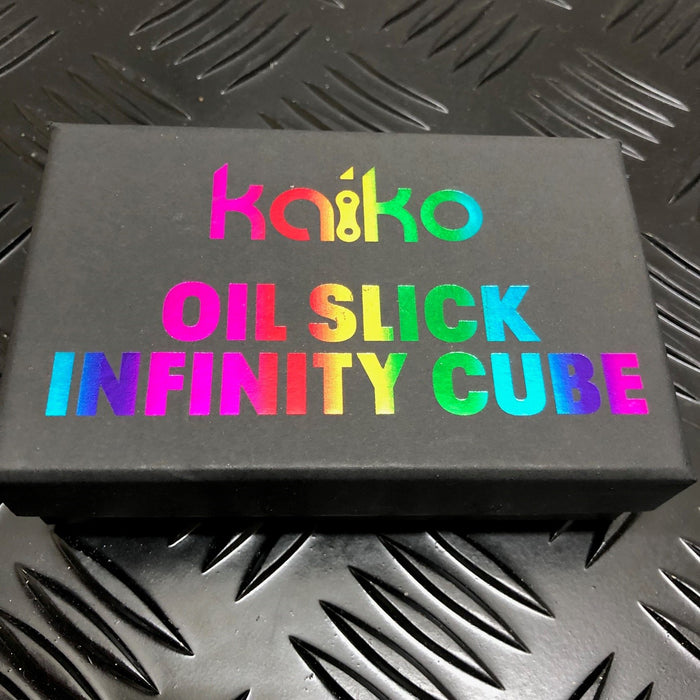 INFINITY Cube in Oil Slick 165grams - World Exclusive - Kaiko Fidgets Australia Pty Ltd