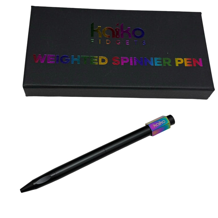 OIL SLICK Weighted Spinner Pen with 4 refills - Ultimate Desk Tool